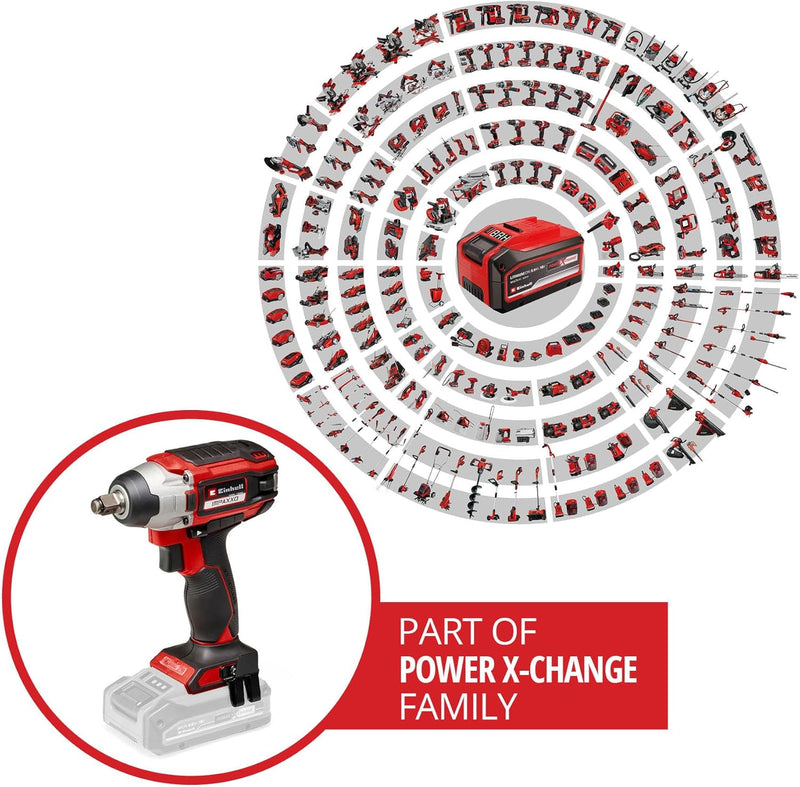 Einhell Akku-Schlagschrauber IMPAXXO 18/230 Power X-Change (Li-Ion, 18 V, 230 Nm, Bürstenloser Motor