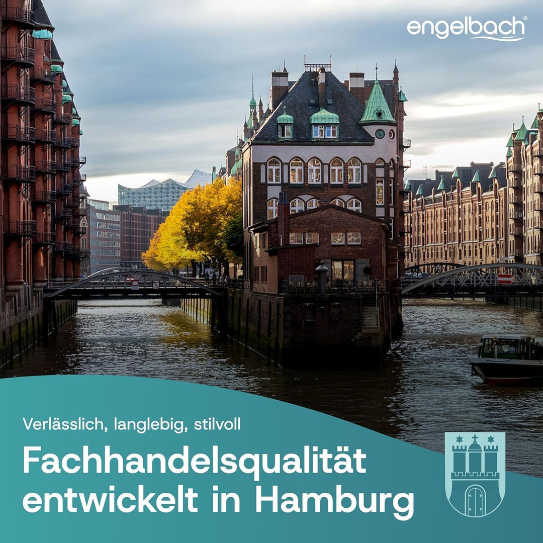 Engelbach® Wasserhahn Küche - ausziehbar & 360 Grad schwenkbar für maximale Reichweite - 304 Edelsta