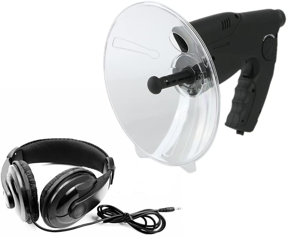 Richtmikrofon Parabolmikrofon Abhörgerät, 100 Meter Monokulare mit 8-facher Vergrösserung, Klangvers