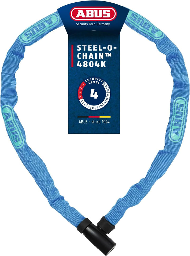 ABUS Kettenschloss Steel-O-Chain 4804K – Fahrradschloss aus Spezialstahl – ABUS-Sicherheitslevel 4 B
