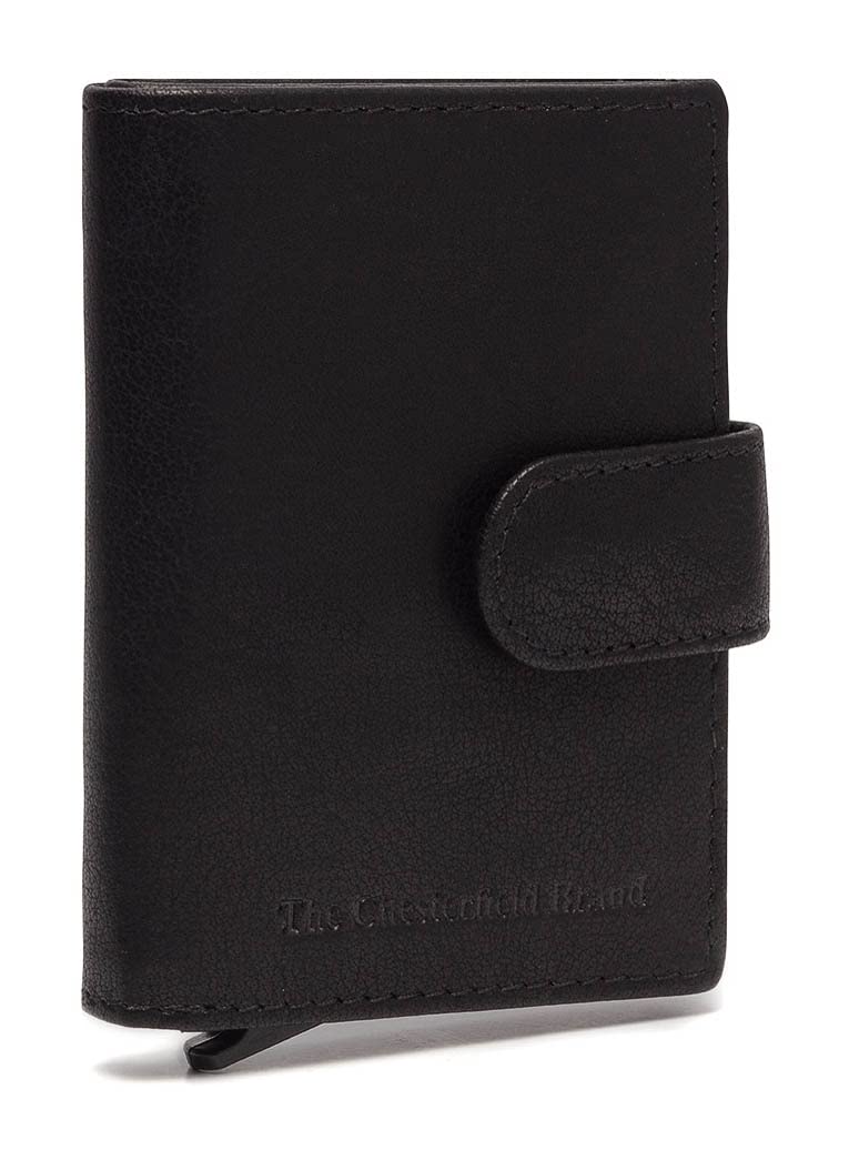 The Chesterfield Brand Prague - Kreditkartenetui 6cc 10 cm RFID Black Schwarz, Schwarz