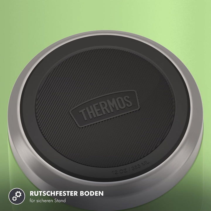 Thermos ICON Kids Thermobehälter für Essen 0,35l, grün, lime, Edelstahl, absolut dicht, hält Speisen