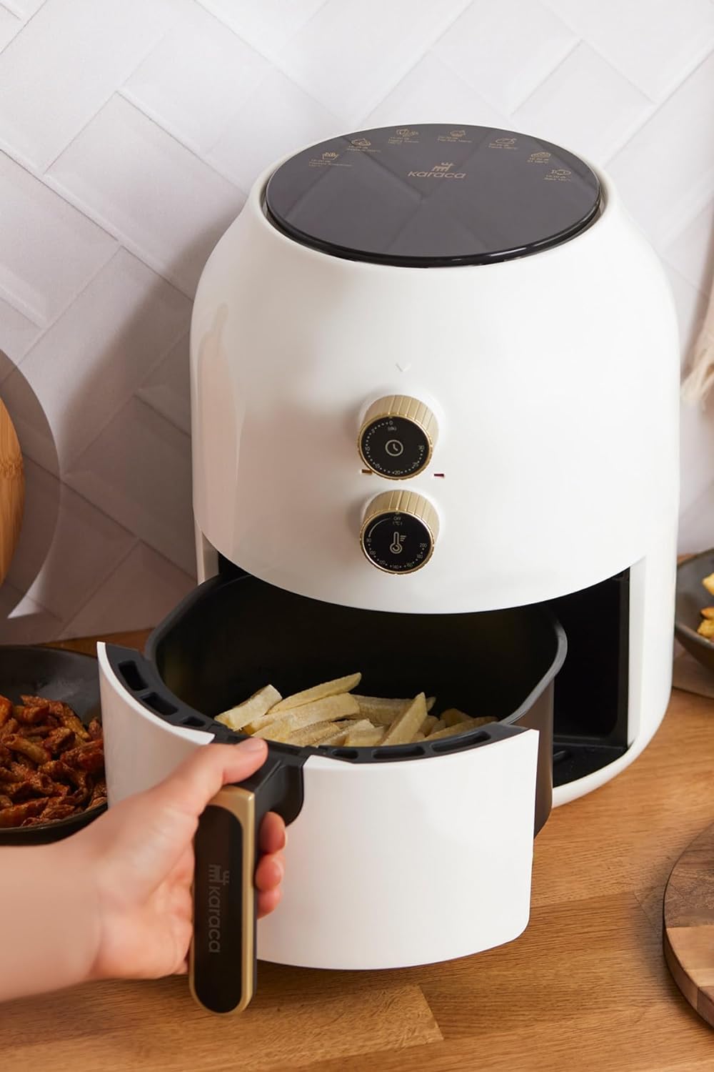 Karaca Multifry Heissluftfriteuse, Air fryer, einfache Reiningung, Energiesparend, gesund frittieren