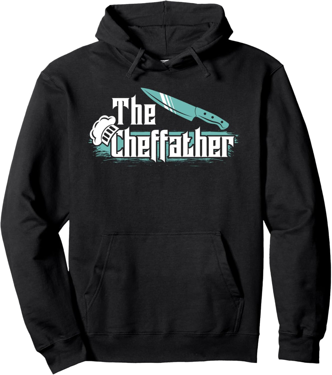 Lustiges Kochgeschenk | The Cheffather Knife Chef Hat Parodie Pullover Hoodie