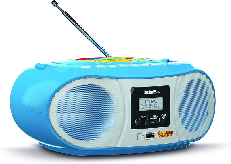 TechniSat DIGITRADIO 1990 Benjamin Blümchen Edition - Stereo-Boombox mit DAB+/UKW-Radio und CD-Playe