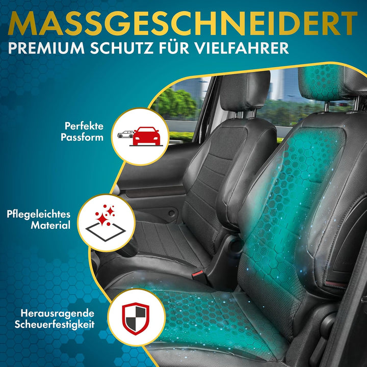 Walser Premium Transporter Sitzbezüge für Mercedes-Benz Sprinter 06/2006-Heute, Einzelsitzbezug + Do
