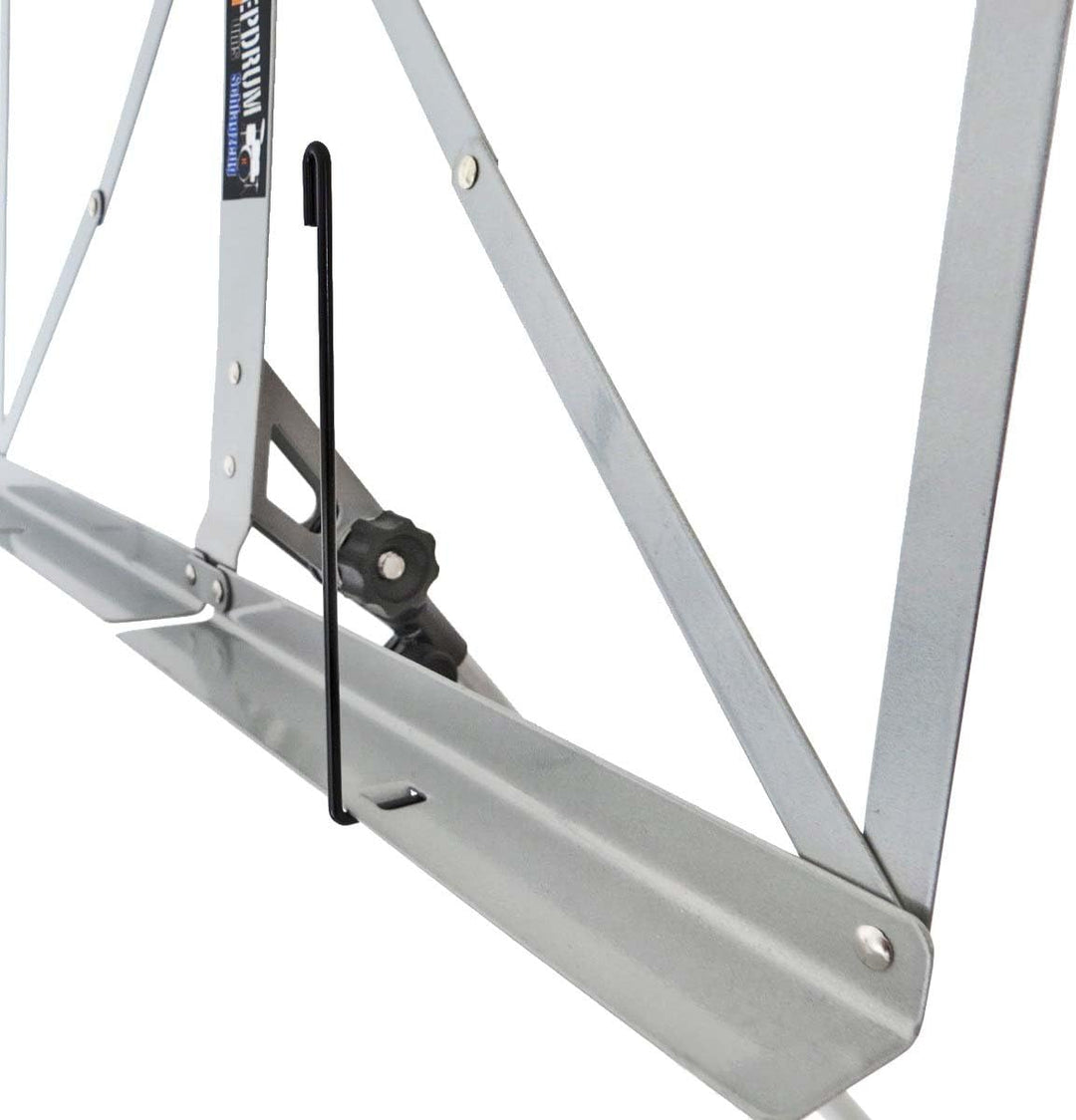 keepdrum MUS3SV Notenständer Silber mit Tasche + 2 Stück Notenpult Magnete