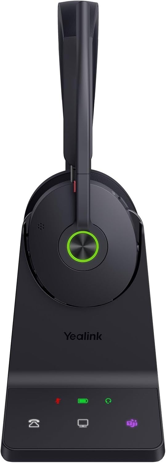 Yealink WH68 DECT &amp; Bluetooth kabelloses Dual Headset | Microsoft Teams Zertifiziert | mit Workstati