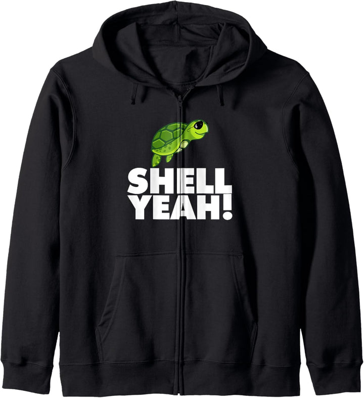Shell Yeah Funny Turtle Shell Yeah Kapuzenjacke