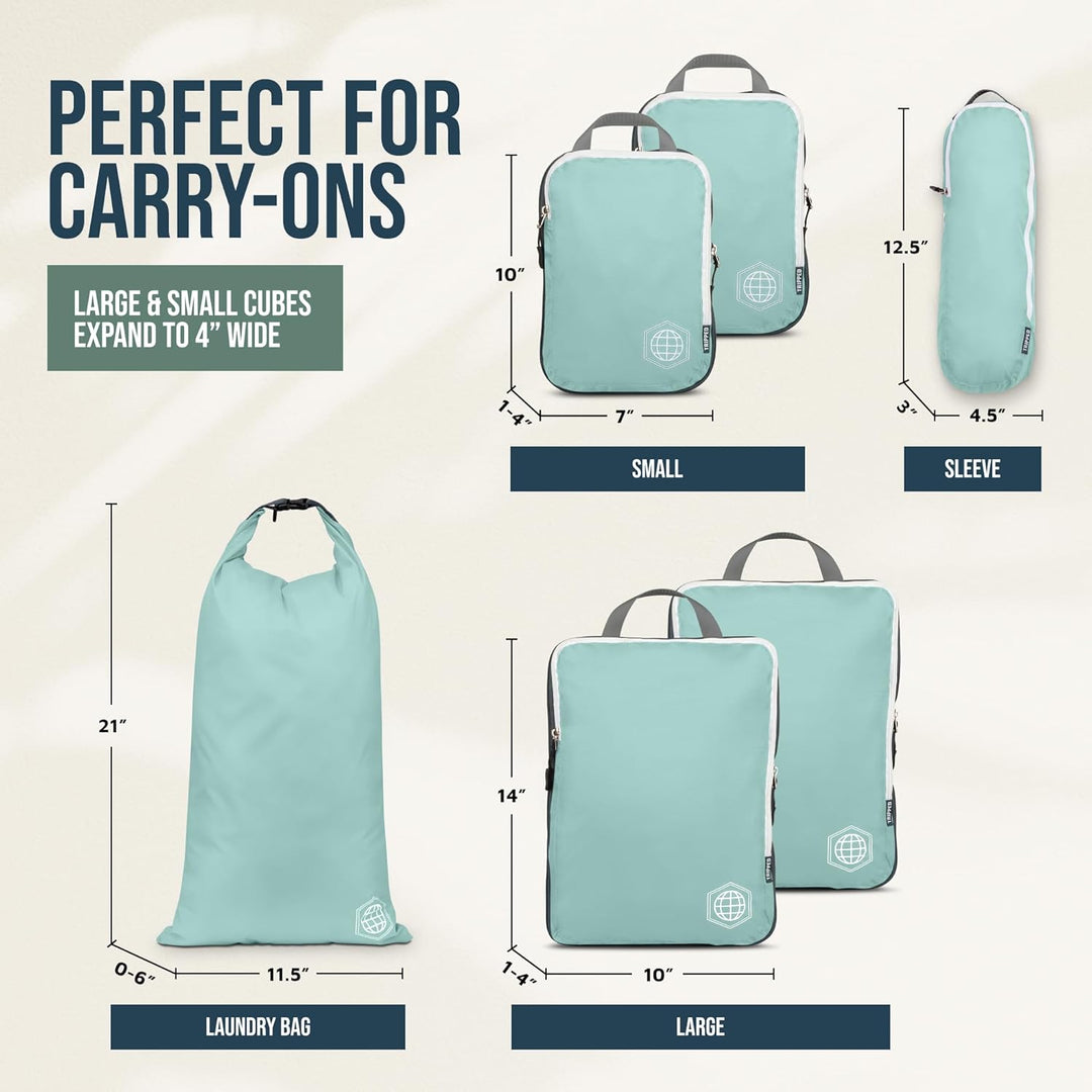 Kompressions-Verpackungswürfel für Reisen – Gepäck- und Rucksack-Organizer, Verpackungswürfel für Kl