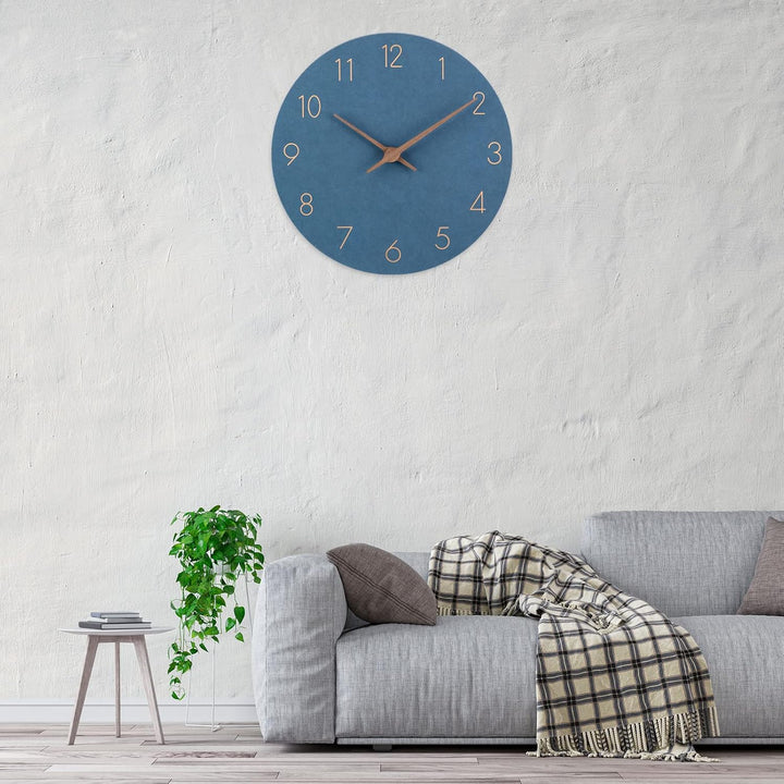 ACCSHINE MDF Holz Wanduhr Ohne TickgeräUsche Lautlos Modern 30cm Quarz Gross Batterie Betriebene Wan