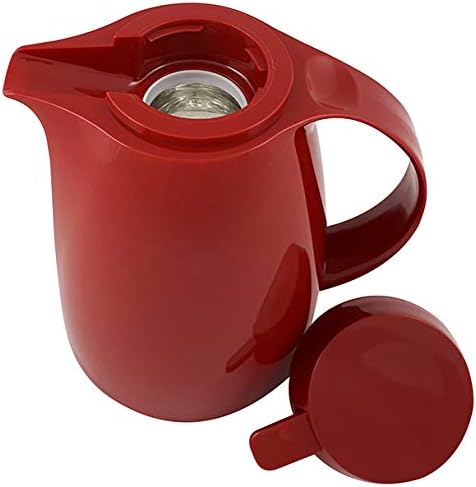 Helios Servitherm Kunststoff-Isolierkanne, rot, 1 Liter 1000 ml Rot, 1000 ml Rot