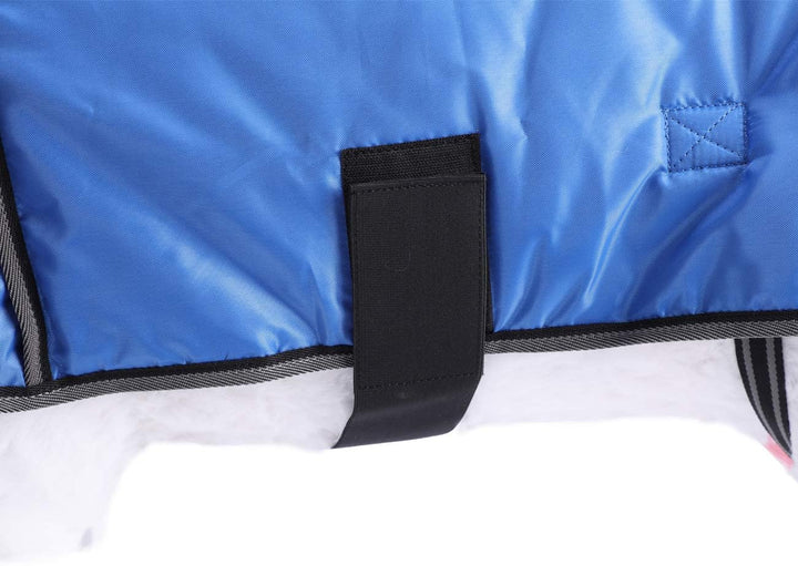 Ziegenmäntel Atmungsaktiv Viehschutz Ziegendecke Schafdecken mit Hals S blau, S blau