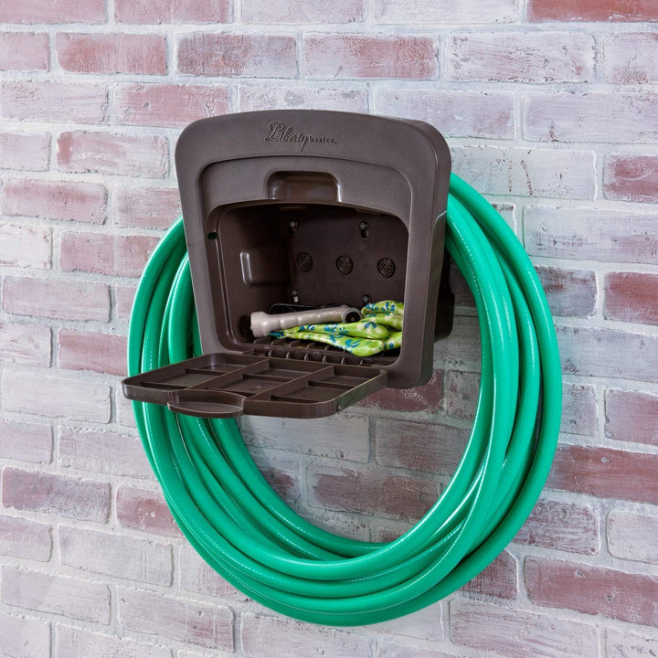 Liberty Basics 501 Gartenschlauch-Aufhänger mit Ablagefach Schlauchhalter, Schlauchhalter