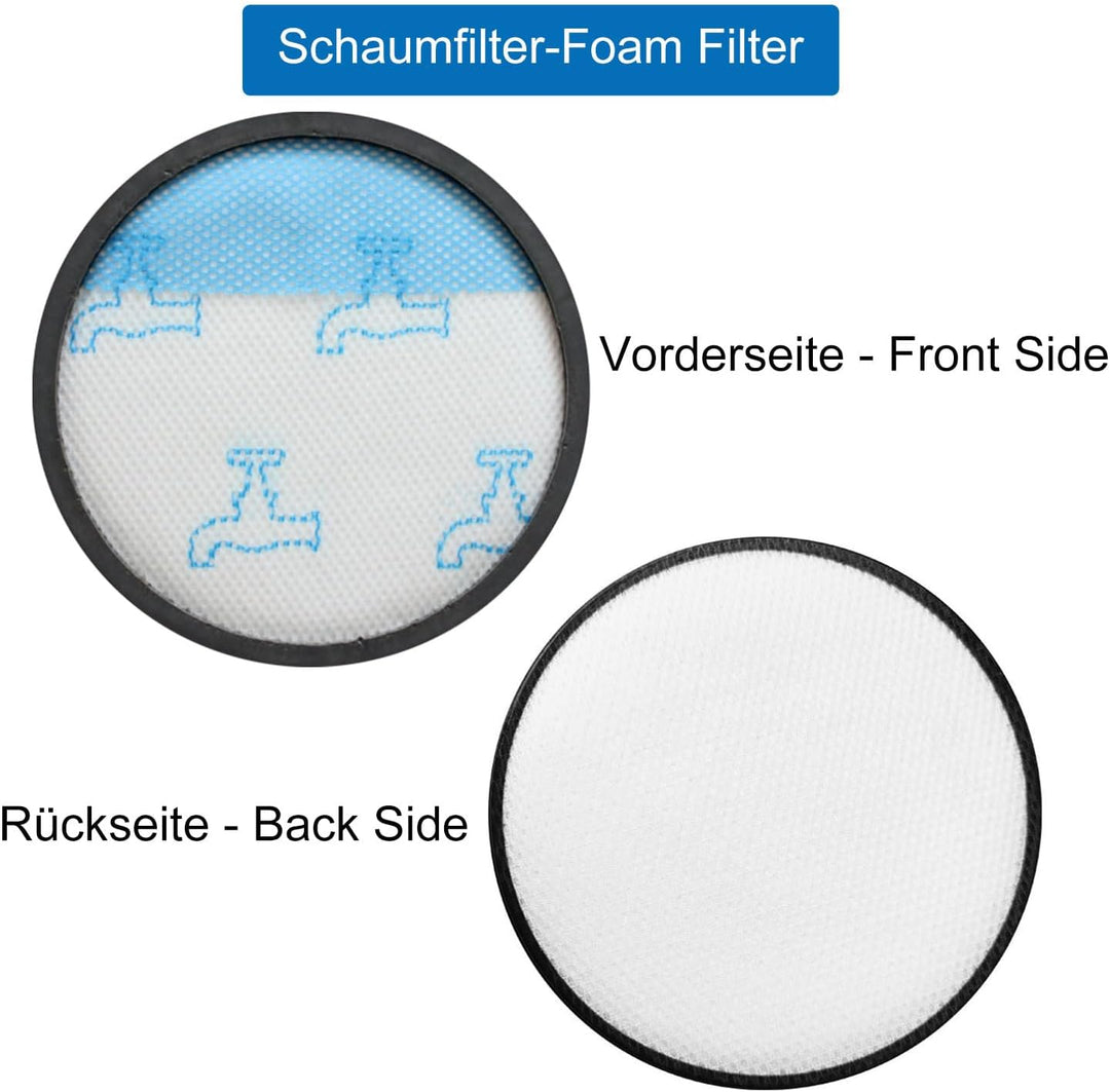 2 Stück Hepa Filterset für Rowenta Compact Power XXL RO4825 RO4871 RO4855EA RO4881EA RO4811EA Staubs