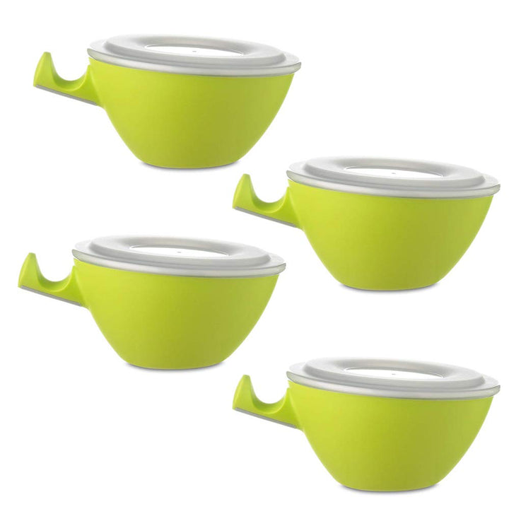 Mepal Loomm ESS Schale Porzellan Kunststoff (lime 4er Set)