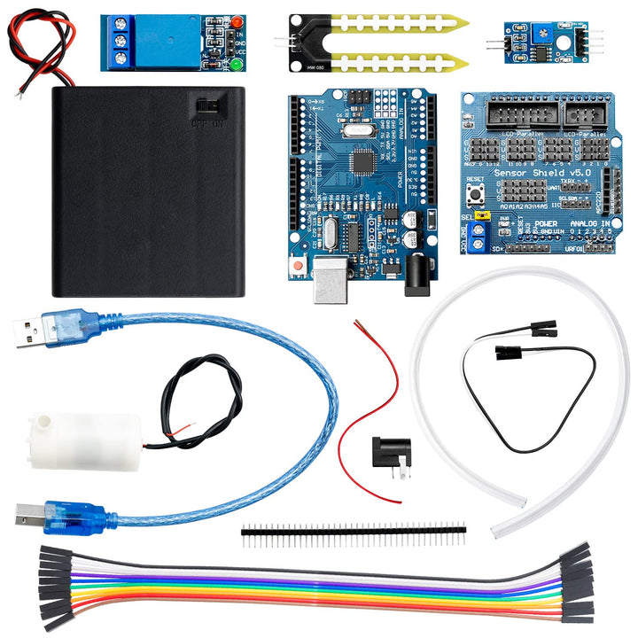 AZDelivery 1x Pflanzen-Bewässerung-Set V 5.0 SENSOR Automatisches Bewässerungsmodul DIY-Kit Bodenfeu