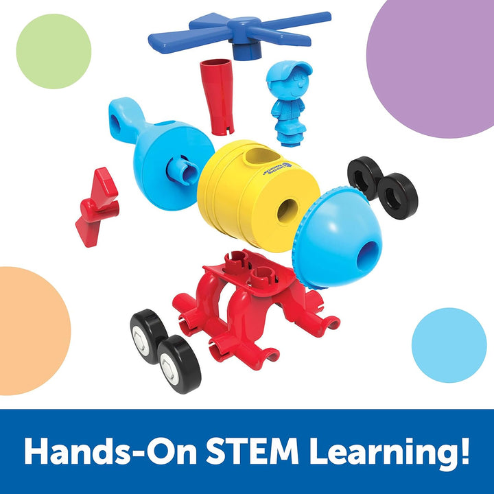 Learning Resources 1-2-3 Mach was draus! – Rakete, Zug, Hubschrauber, Rakete