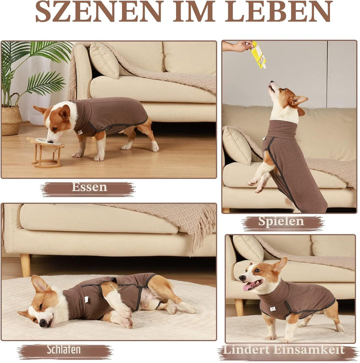 Hundepullover aus Fleece, warmer und leichter Pullover, Pyjama, Mantel, für Herbst und Winter, kalte
