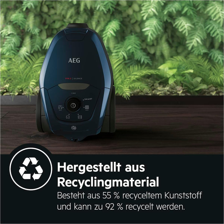 AEG VX82-1-2ST Staubsauger / autom. Saugkraftregulierung / extrem leise auch auf Teppich / Aufnahme