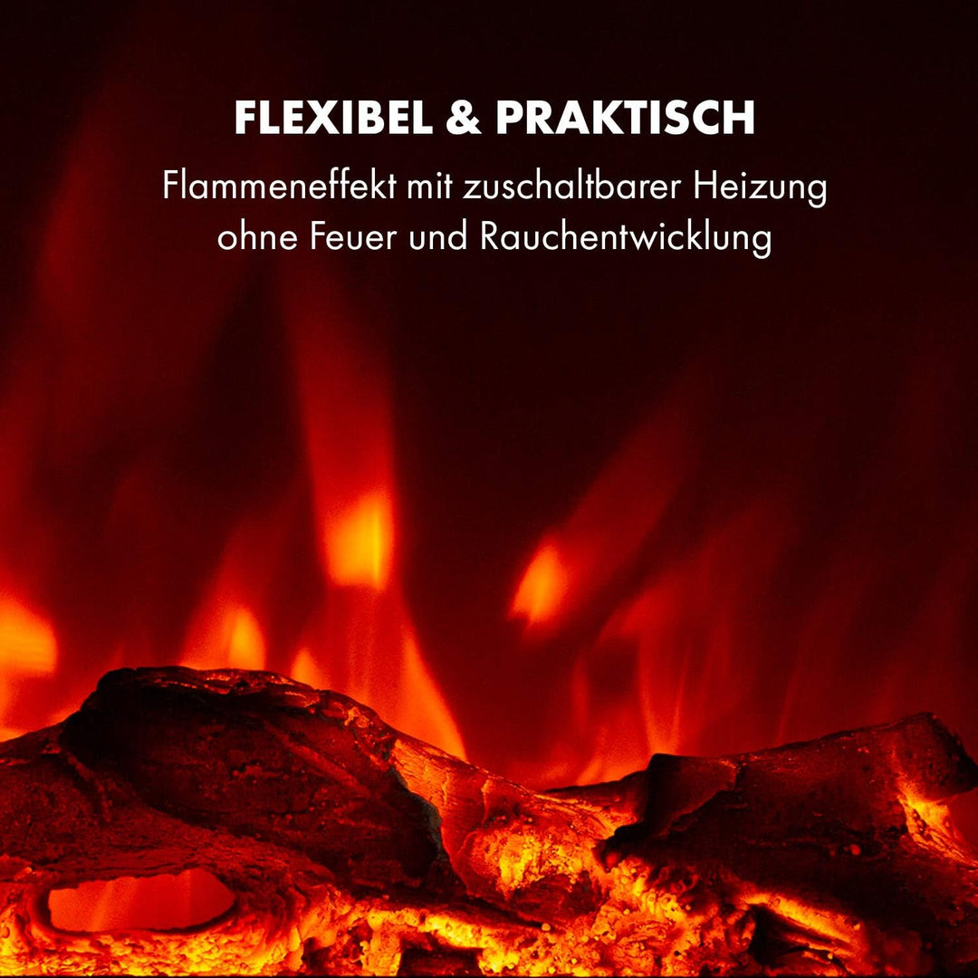 Klarstein Elektrokamin, Elektro Heizungen für Wohnzimmer & Innenräume, Elektrischer Kamin mit LED Fl