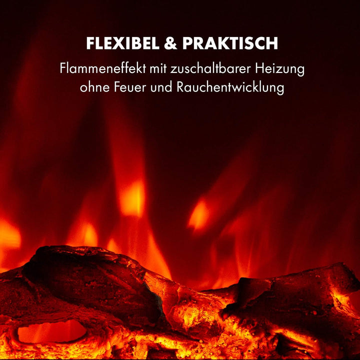 Klarstein Elektrokamin, Elektro Heizungen für Wohnzimmer & Innenräume, Elektrischer Kamin mit LED Fl