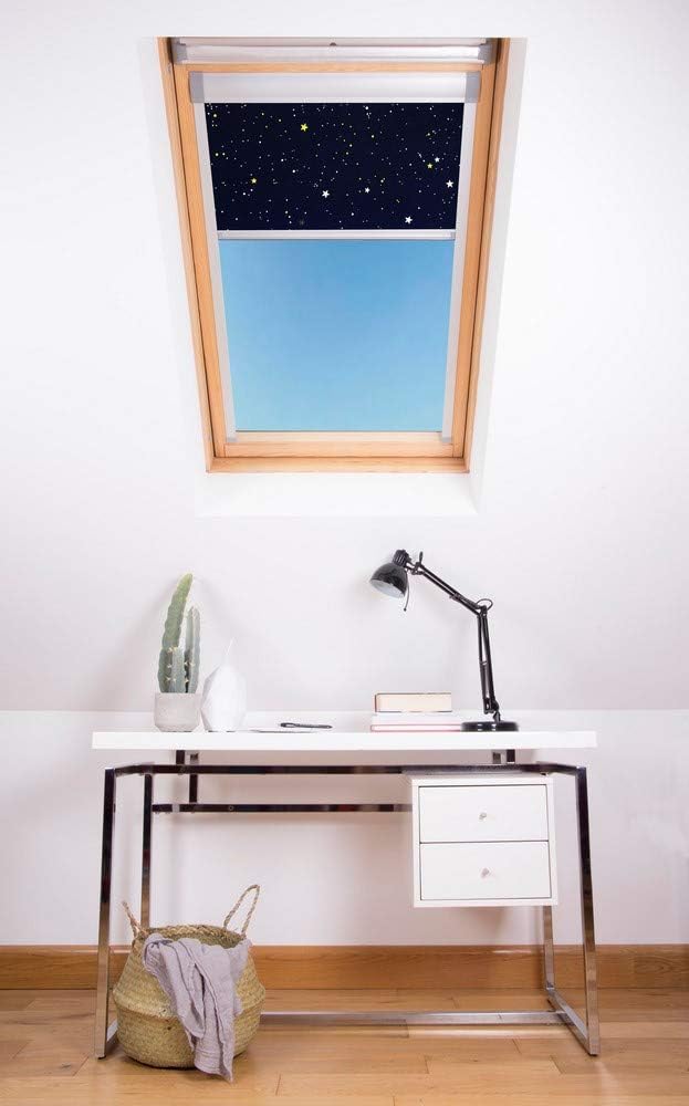 Bloc Jalousien Skylight Blackout Blind, Polyester, Marineblau, MK06 MK06 Für Velux Dachfenster Night
