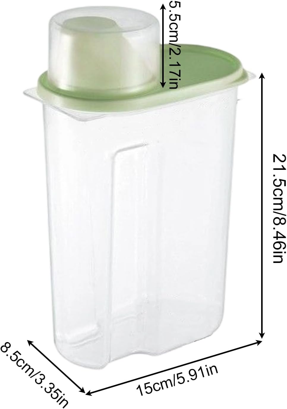 Dosen Set Für Die Küche,Mit Deckel 4 Stück 2,5L Transparente Luftdichte Dosen | Vorratsdosen für die