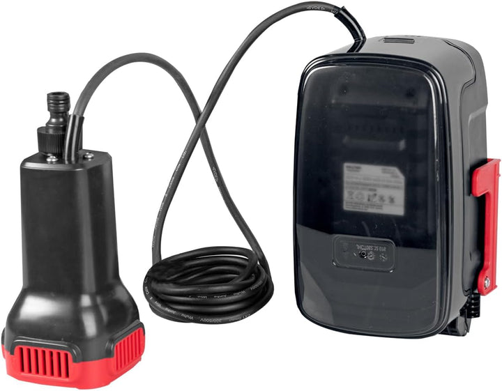 WALTER Li-Ion-Akku Regenfasspumpe 18 V, ideal zum Ab-/Umpumpen von Regenwasser & für Gartenbewässeru