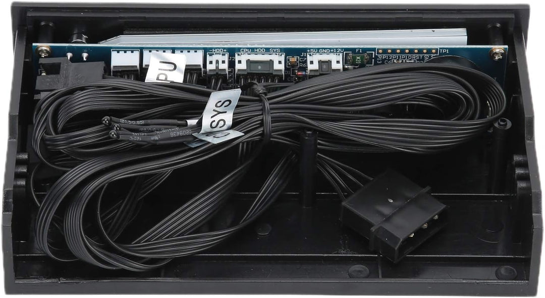 5,25-Zoll-STW?5023-LCD-Display-Lüftergeschwindigkeitsregler für Computer mit CPU/HDD/SYS-Temperaturr