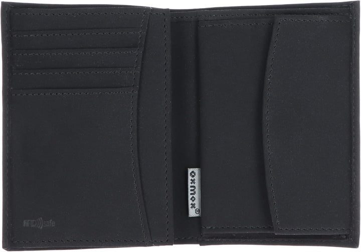 Oxmox Geldbörse New Cryptan RFID Protect Kombibörse Circle Bloom Print Cyan Black schwarz Circle Blo