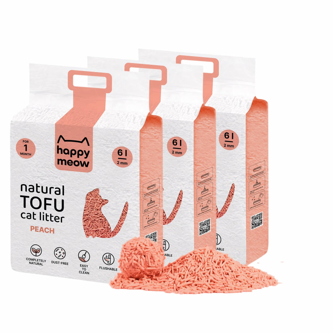 Tofu-Katzenstreu für Katzen (18L/7,5Kg) - Natürlich und biologisch abbaubar - Sofort klumpend, staub