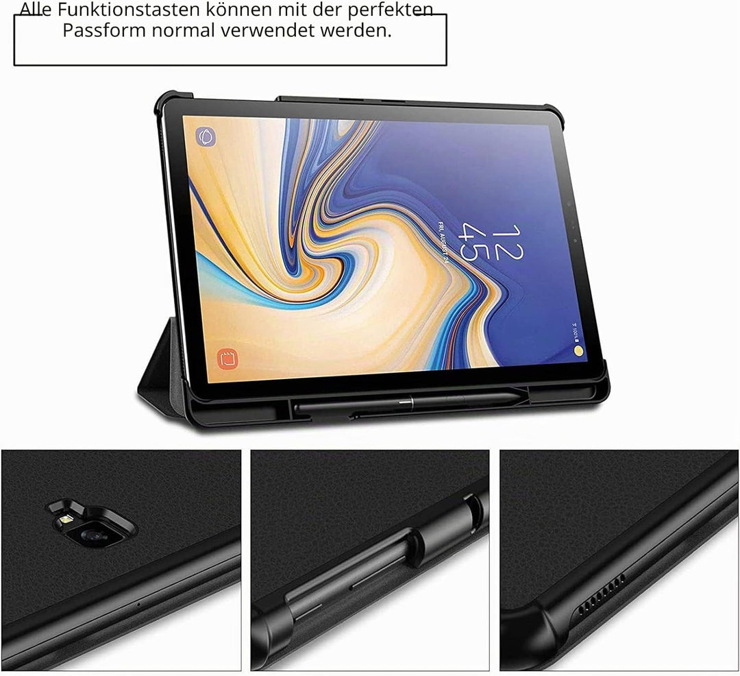 Wincal 10,5" Tablet-Hülle Stossfeste Tablet-Hülle, für Samsung Galaxy Tab S4, Automatisches Aufwache