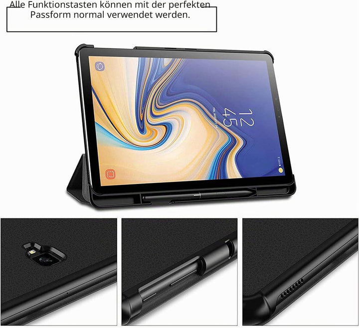 Wincal 10,5" Tablet-Hülle Stossfeste Tablet-Hülle, für Samsung Galaxy Tab S4, Automatisches Aufwache