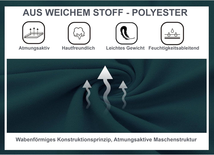 zitysport Herren Poloshirt Kurzarm Atmungsaktives Golf Polo Shirt Männer Sommer Polohemd Knopfleiste