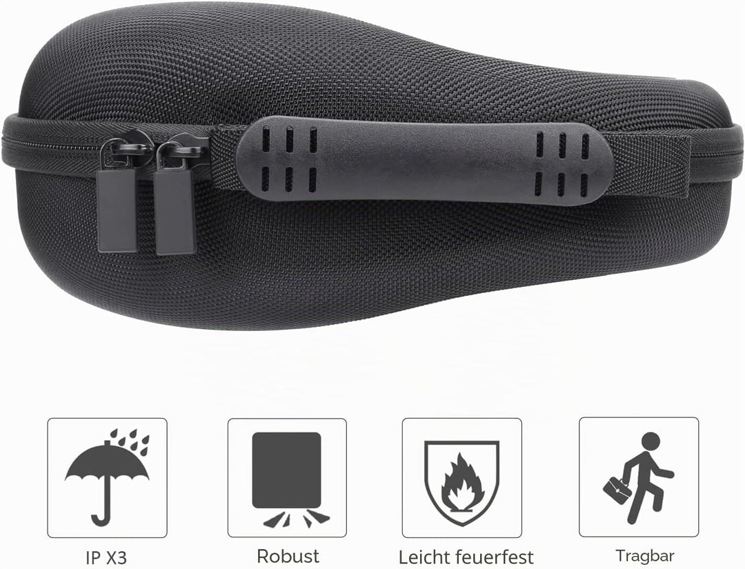 co2CREA Hart Reise Schutz Hülle Etui Tasche für Logitech Zone Vibe 125 /Vibe 100 kabellose Noise-Can