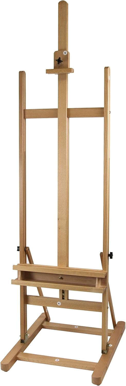 Paintersisters Atelier-Staffelei ARTA - stabile Studio-Staffelei mit H-Fuss aus Buchenholz FSC®, für