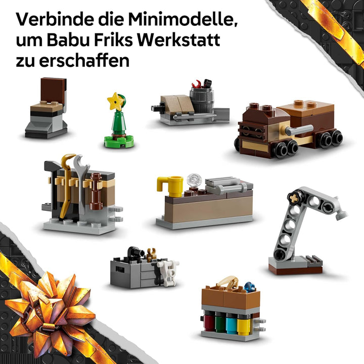 LEGO Star Wars Adventskalender 2025 - Weihnachten Spielzeug mit 24 Überraschungen - 2 Minifiguren &