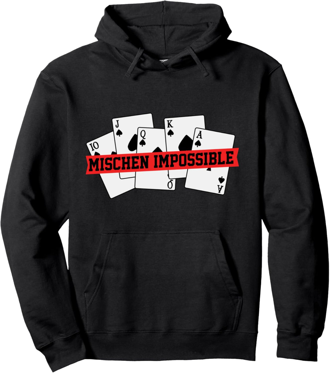 Poker Pokern Pokerspieler Casino Pokerface Ass Karo Geschenk Pullover Hoodie