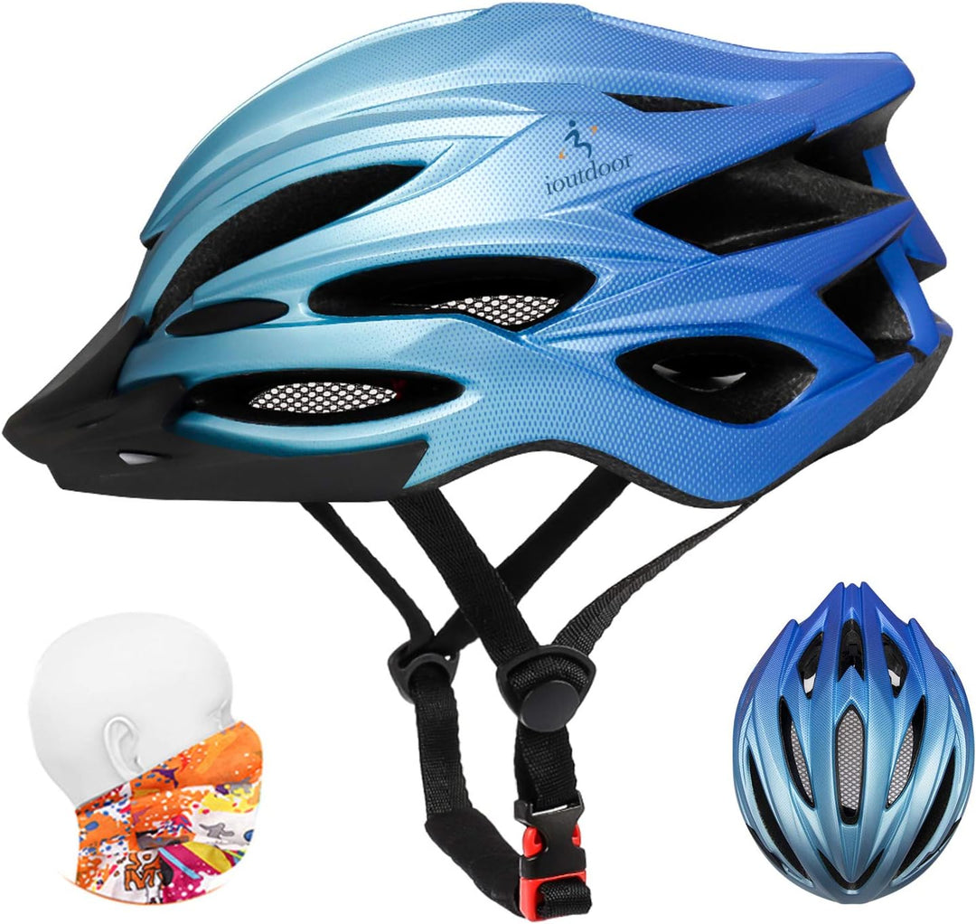 ioutdoor Premium Fahrradhelm, CE CPSC Zertifikat, Radhelm mit Abnehmbarer Sonnenblende und Insektenn