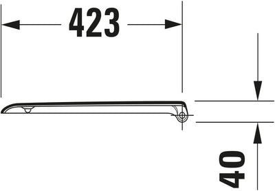 Duravit WC-Sitz D-Code Compact, Toilettendeckel mit Absenkautomatik, Klodeckel aus Urea-Duroplast, m