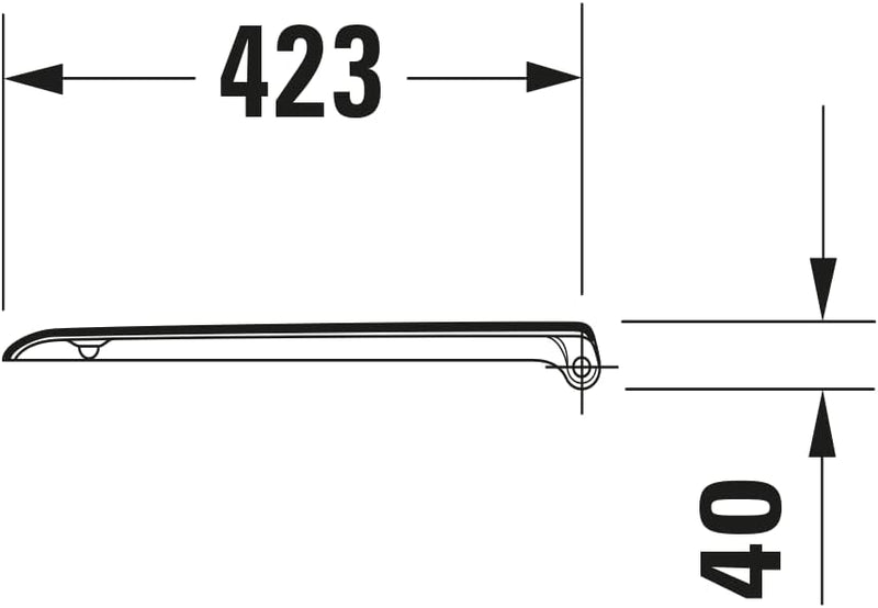 Duravit WC-Sitz D-Code Compact, Toilettendeckel mit Absenkautomatik, Klodeckel aus Urea-Duroplast, m