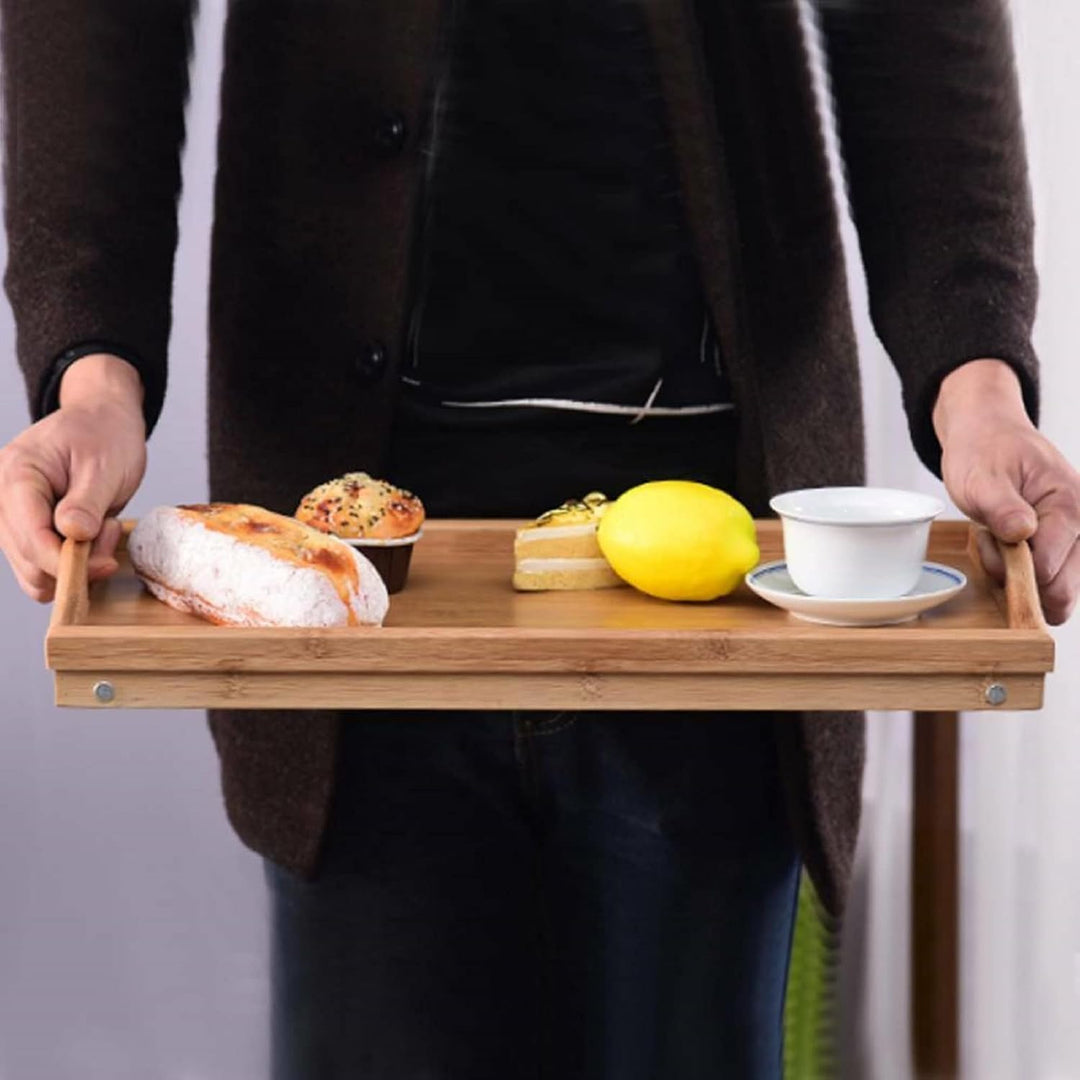 FrüHstüCkstablett FrüHstüCkstisch Mit Tischbeine Klappbar Tablett Bett Auch Als Lapdesk Notebook Bet
