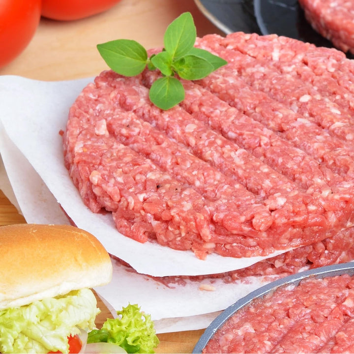 GRÄWE Backpapier für Burgerpatties 14x11 cm, 500 Stück für Party-Hamburgerpresse, Burgerpapier, Papi