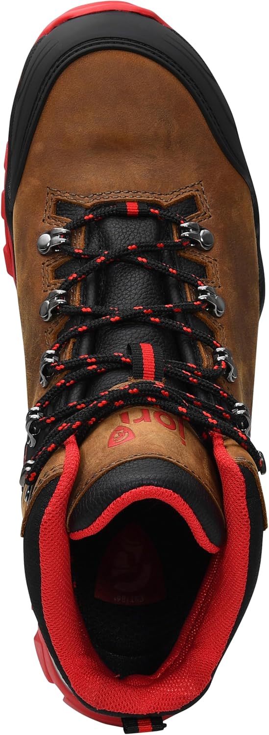 JORI Sicherheitsschuhe jo_Powerful Brown Mid S3S, Damen und Herren, Leder, Stahlkappe, leicht, klass