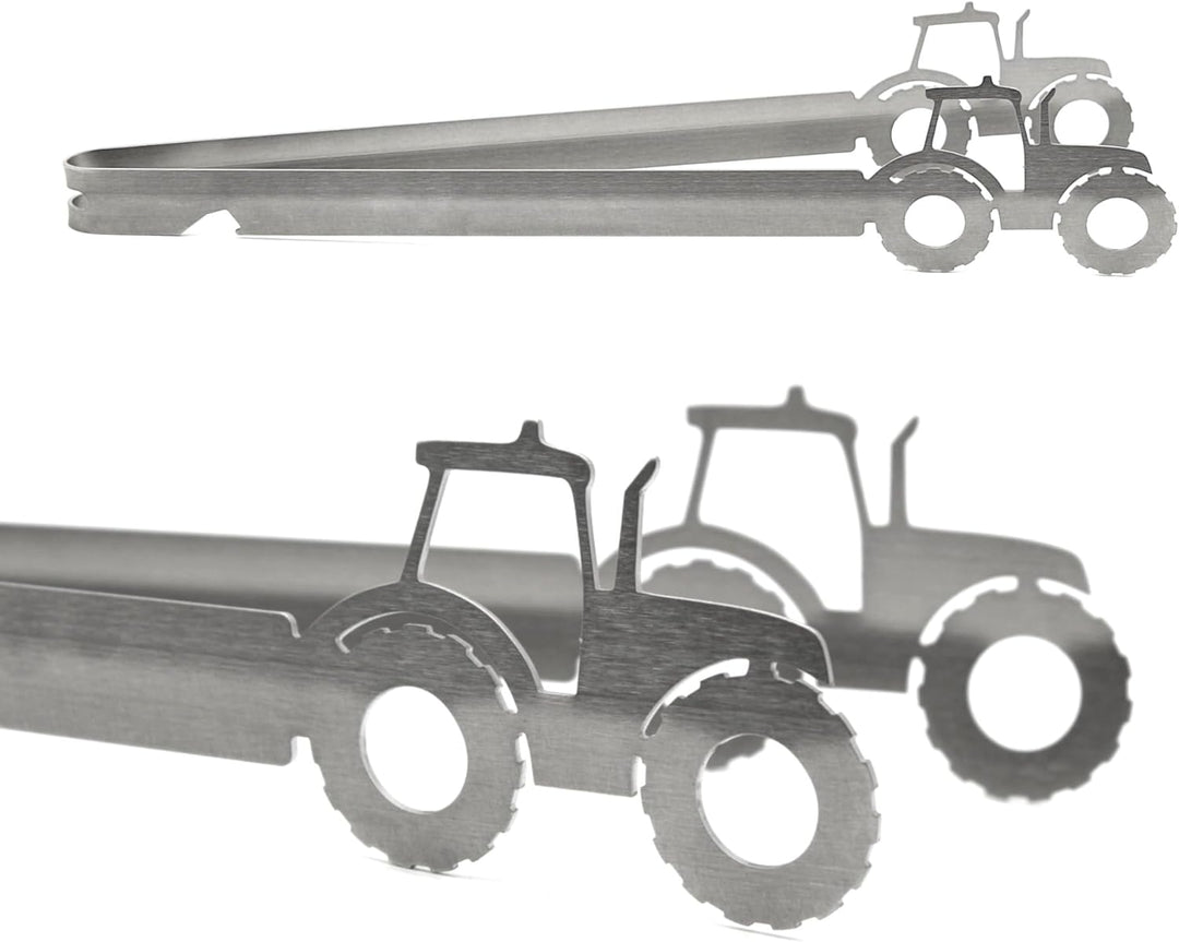 Grillzange Motiv Traktor, spülmaschinengeeignet, Geschenkidee, Männergeschenk
