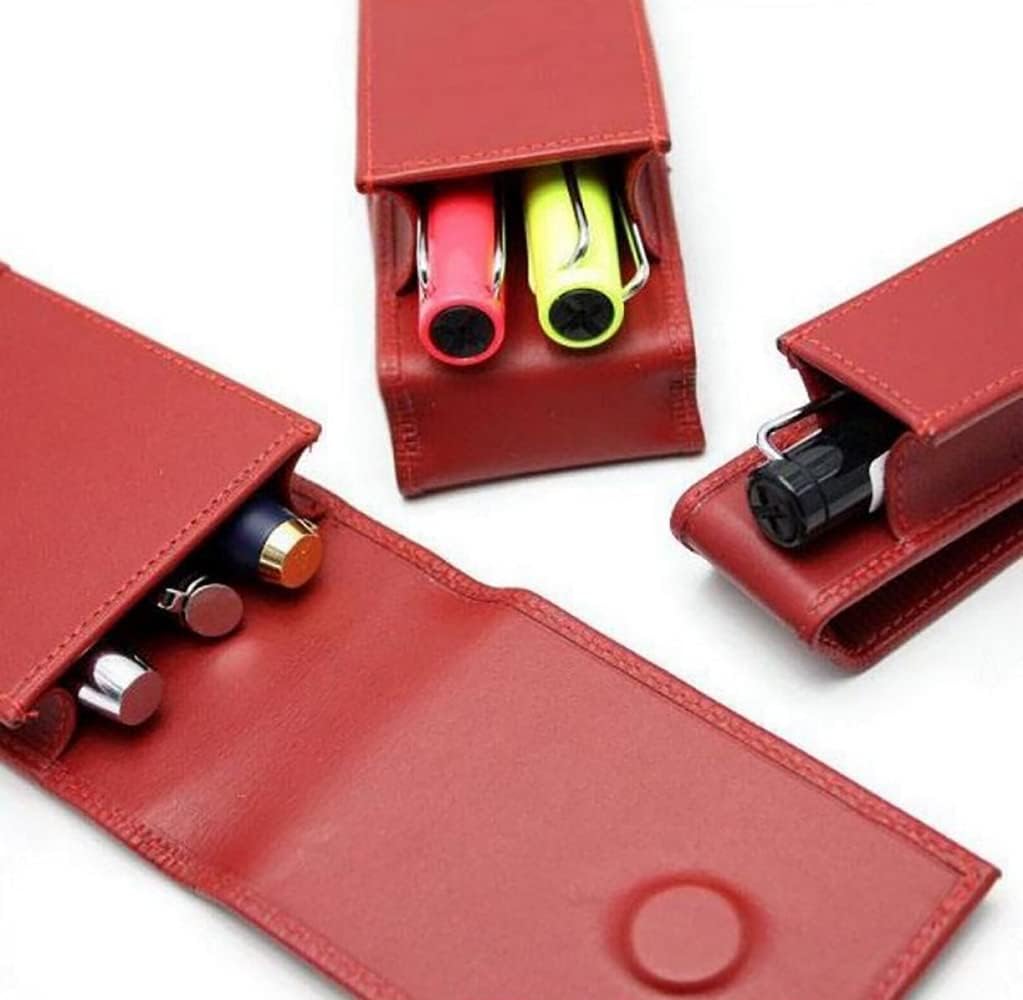 Lamy A316 Lederwaren Hochwertiges Nappaleder-Etui 859 in der Farbe Rot Für 3 Schreibgeräte A316- Für