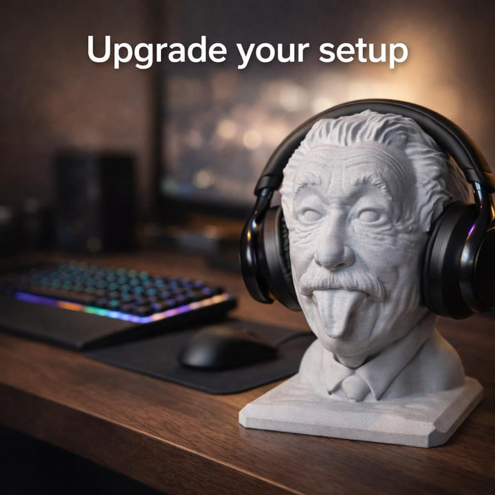Generisch Albert Einstein Kopfhörerhalter, Brillenhalter, Kopfhörer Ständer, Statue, Schreibtisch De