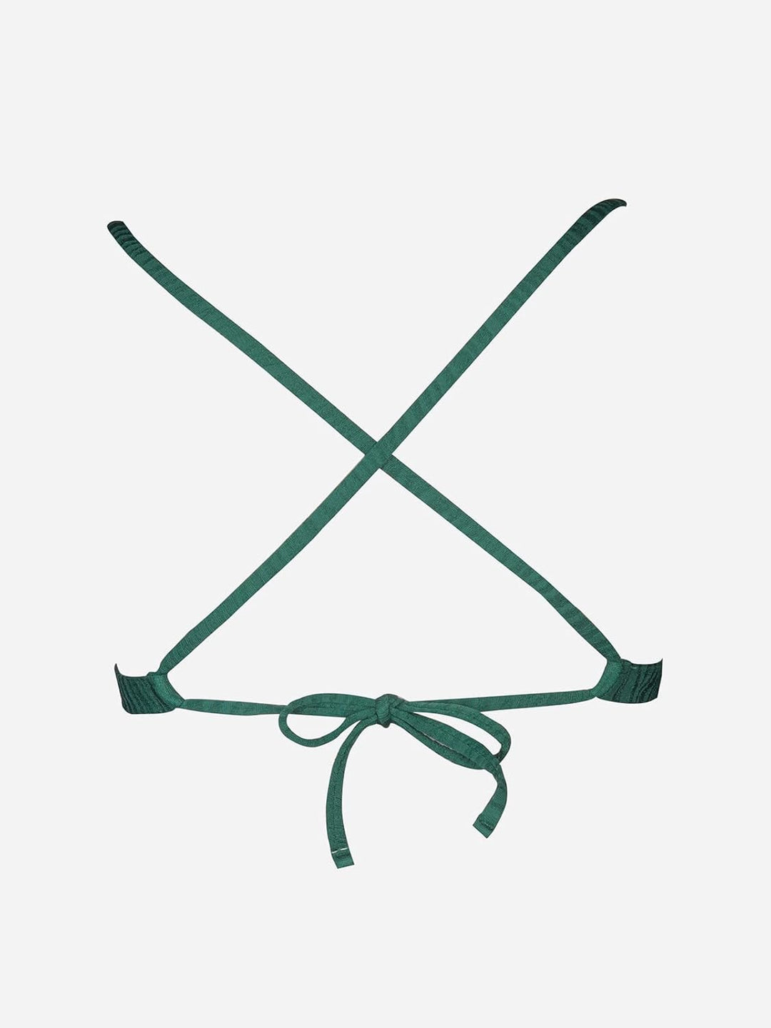 CUPSHE Damen Bikini Oberteil V Ausschnitt Triangel Lace Up Zebra Textur Bademode Bikini Top M Smarag