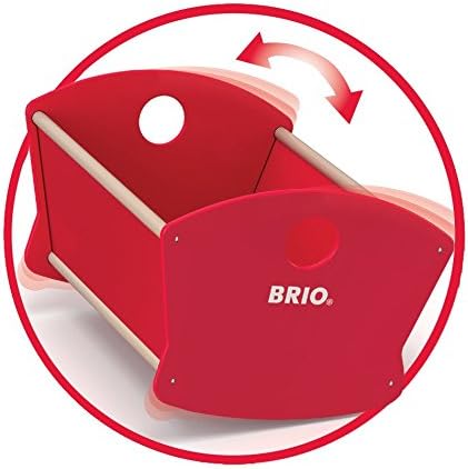 BRIO 30555 - Puppenwiege Holz, bunt